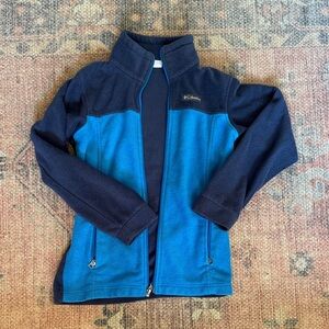 Columbia Navy and Sky Blue Fleece Jacket